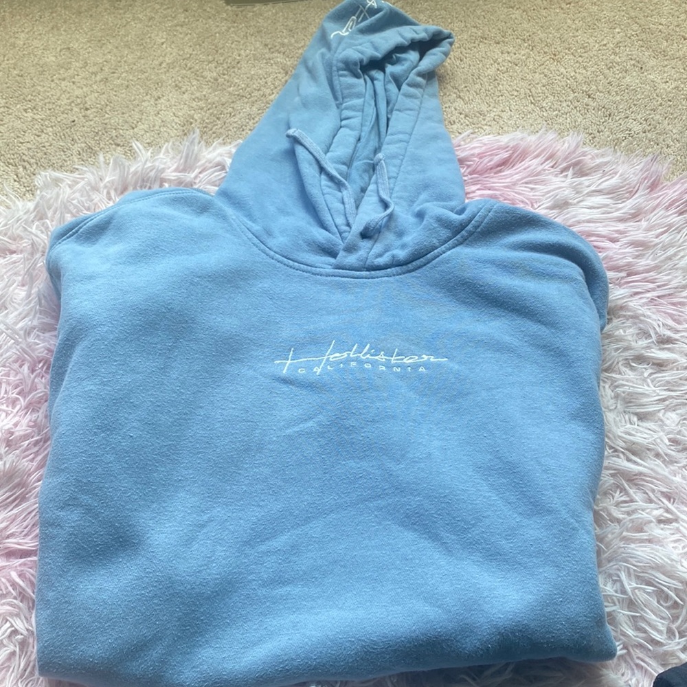 Light Blue large men’s hollister hoodie